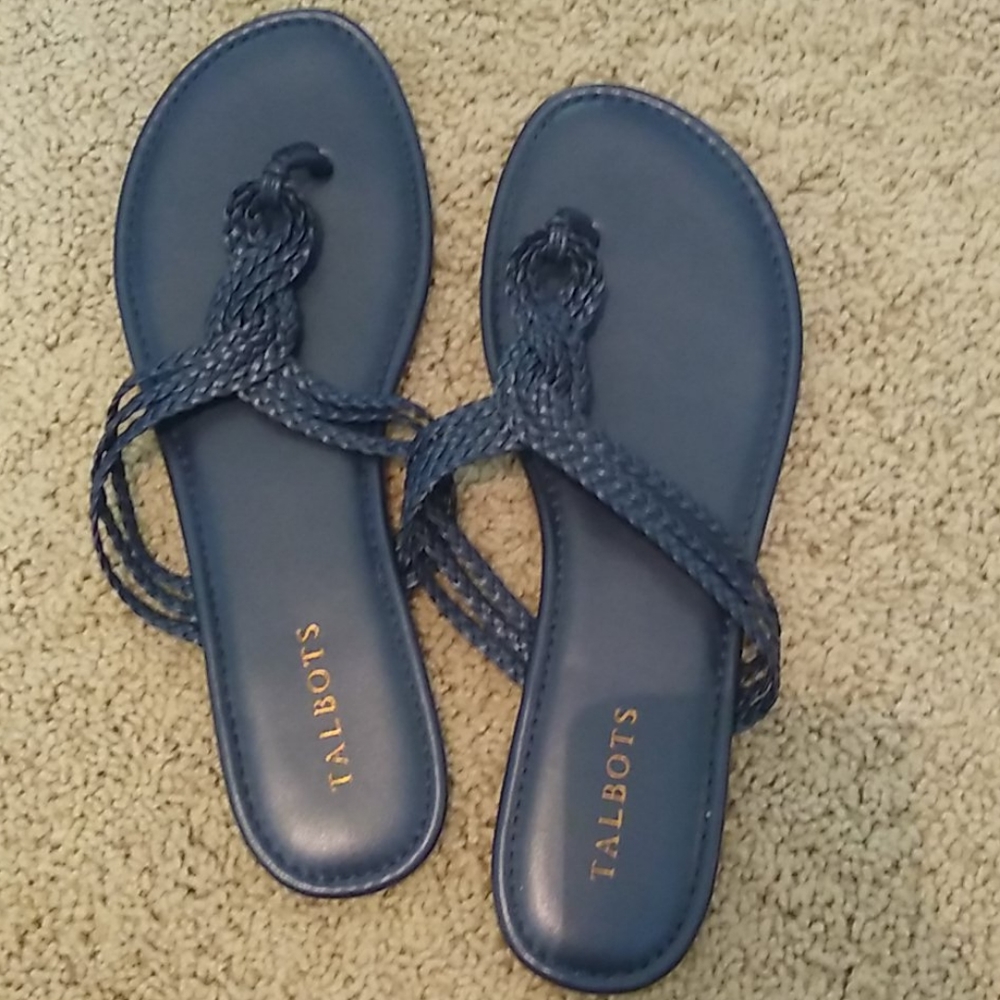 Talbot's Navy sandals